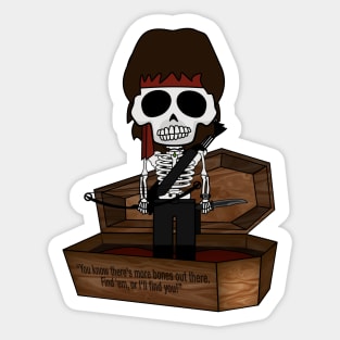 "Bone Idols" Casket No.12 - Rambone 2 Sticker